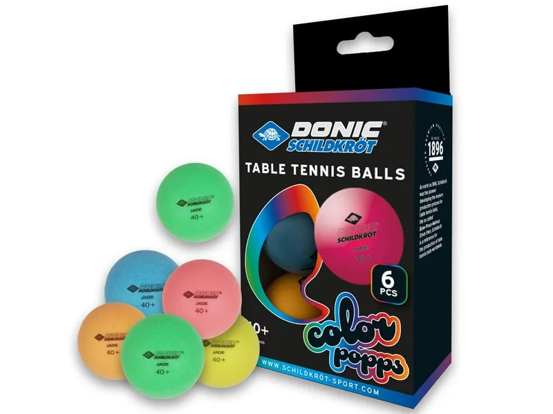 DONIC Colour Popps Pack 6u. pelotas de ping pong