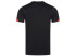 DONIC Camiseta Cream Negro-Rojo espalda