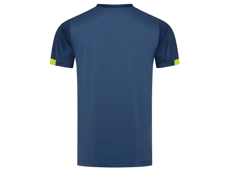 DONIC Camiseta Cream Marino-Lima espalda
