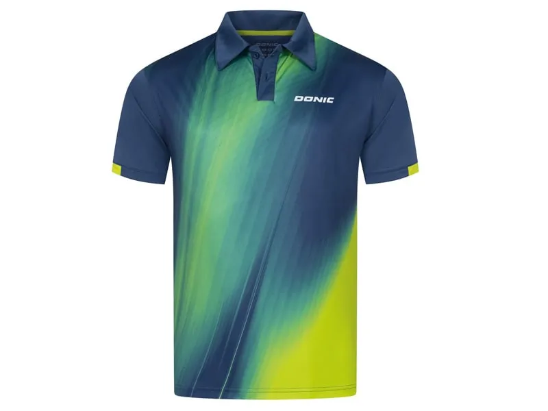 DONIC Polo FIRE Marine/Lime