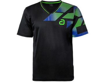 ANDRO Polo Benzon Negro-Verde