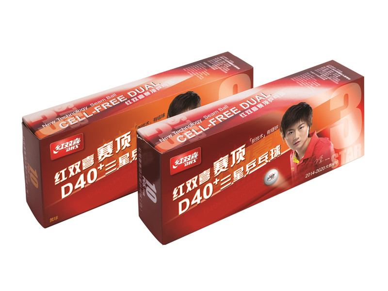 Pelota DHS *** DUAL 40+ ITTF Pack 10u.