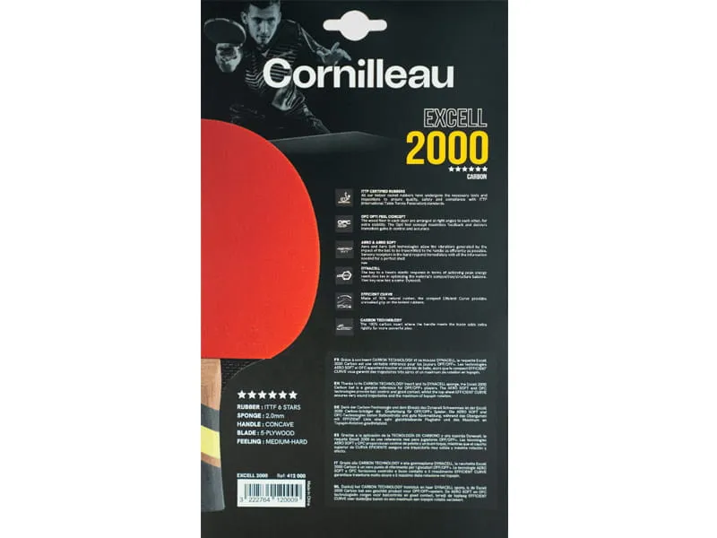 CORNILLEAU Raquette Excell 2000 Carbon
