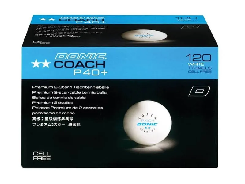 Balles DONIC P40+ Coach ** Pack 120u.