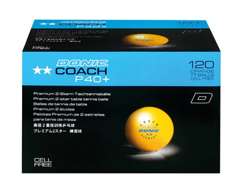 Balles DONIC P40+ Coach ** Pack 120u.
