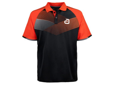 ANDRO Polo AVOS Noir/Rouge