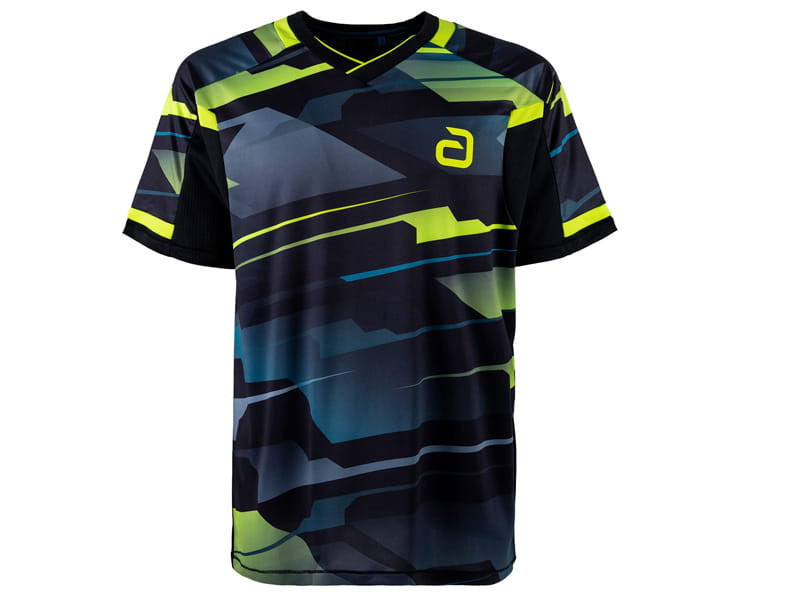 ANDRO Polo SANGAI Negro-Amarillo