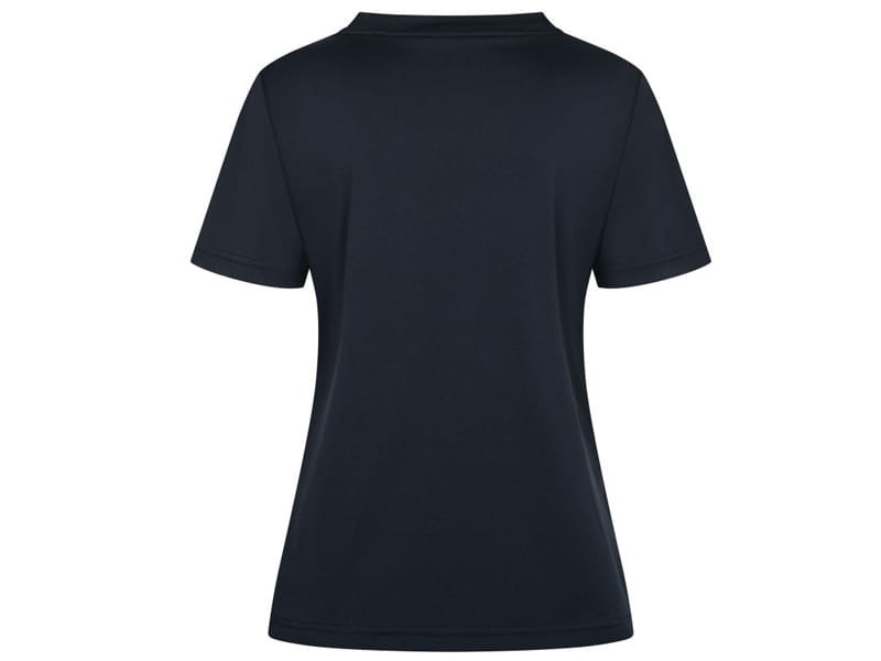 DONIC Polo NUVON LADY Negro-Rojo 3