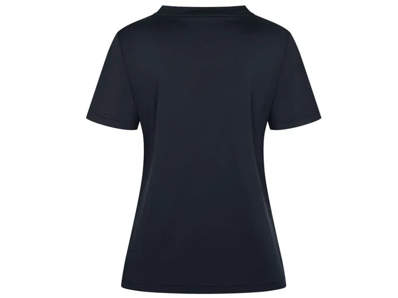 DONIC Polo NUVON LADY Negro-Rojo 3