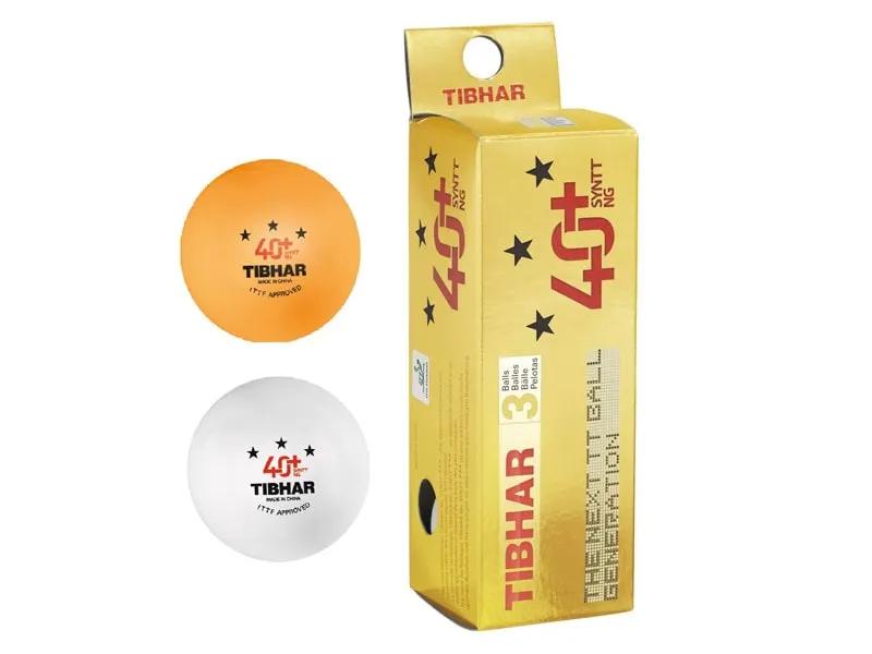 TIBHAR-40+-SYNTT-NG-Pack 3 pelotas color blanco o naranja