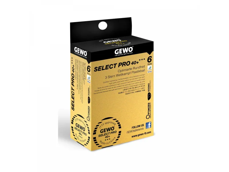 Pelota GEWO Select Pro 40+ *** Pack 6u
