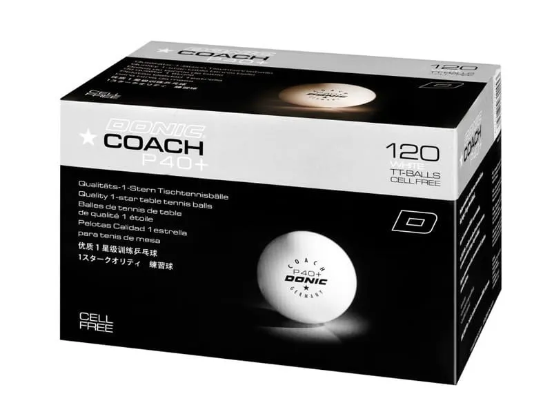 Pilotes DONIC P40+ Coach * Pack 120u.