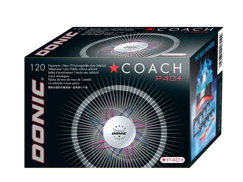 DONIC P40+ Coach * Caja 120u