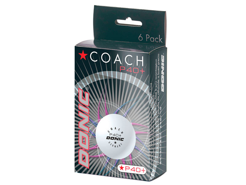 DONIC P40+ Coach * Caja 6u