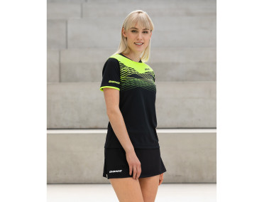 DONIC Falda IRION negra con Polo Clash