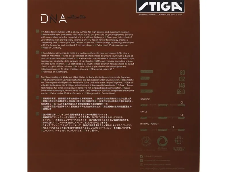Rubber STIGA DNA Dragon Grip 55