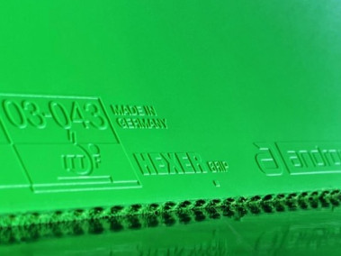 Goma ANDRO Hexer Grip Verde