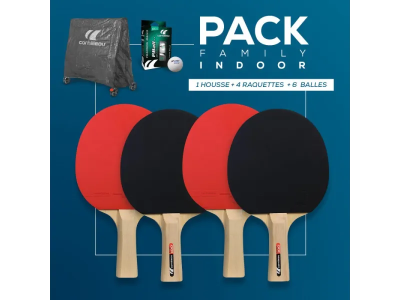 CORNILLEAU Family Pack Indoor de tenis de mesa