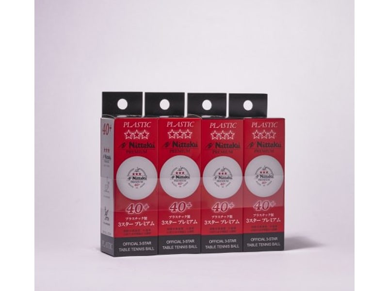 Pelotas de tenis de mesa Nittaku 3 estrellas Premium Made in Japan 12pack