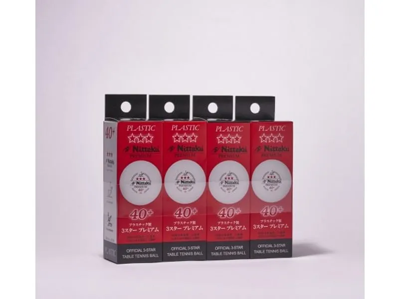 Pelotas de tenis de mesa Nittaku 3 estrellas Premium Made in Japan 12pack