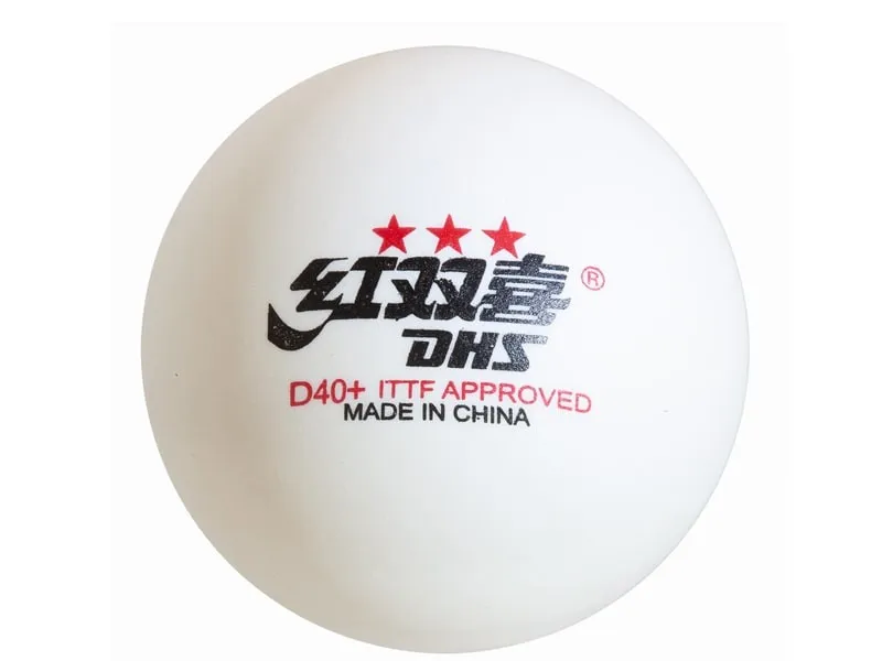 Pelotas-de-tenis-de-mesa-DHS-3-estrellas-DUAL-ABS ITTF color blanco