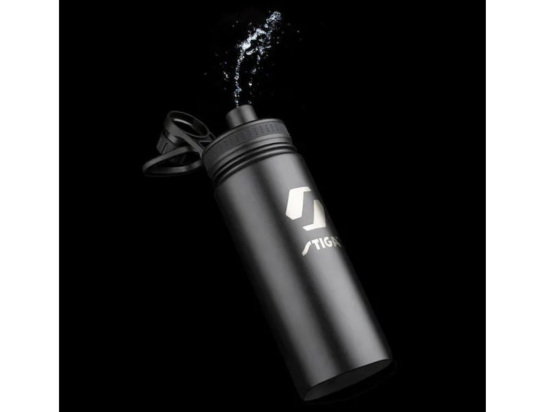 STIGA Botellín de agua Metal Negro 550ml