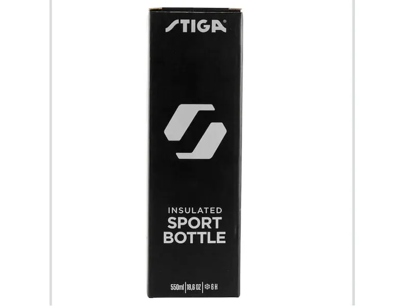 STIGA Botellín de agua Metal Negro 550ml envase