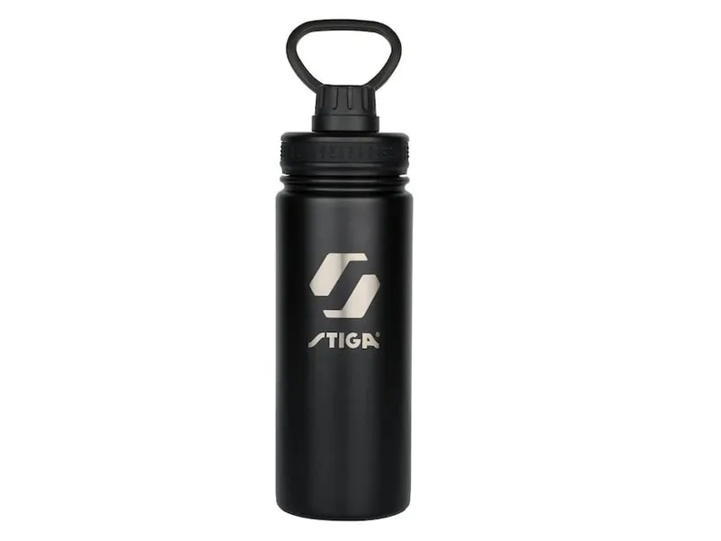 STIGA Botellín de agua Metal Negro 550ml