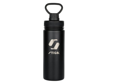 STIGA Botellín de agua Metal Negro 550ml