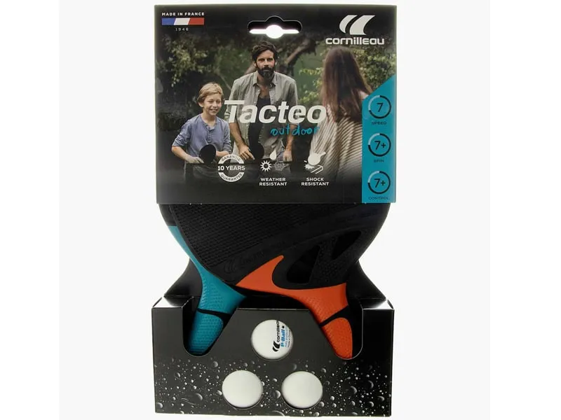 CORNILLEAU Set de palas de Ping Pong TACTEO Pack 4 DUO