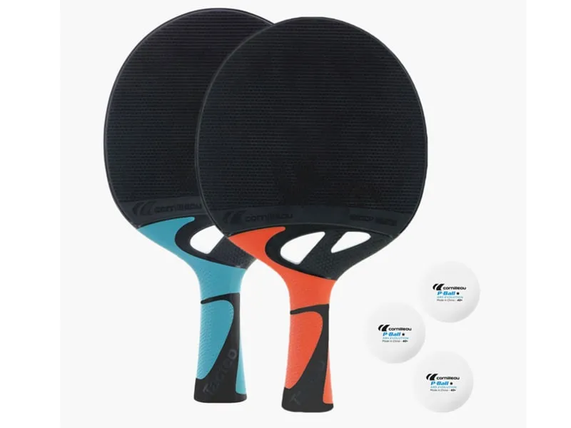 CORNILLEAU Set de palas de Ping Pong TACTEO Pack 4 DUO