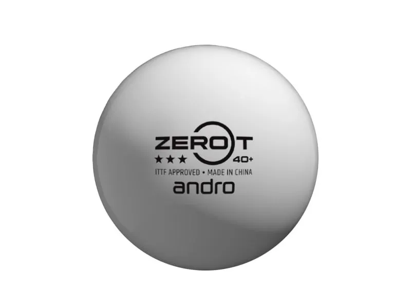 Pelotas de tenis de mesa de competición ANDRO Zero T*** Pack 72u..