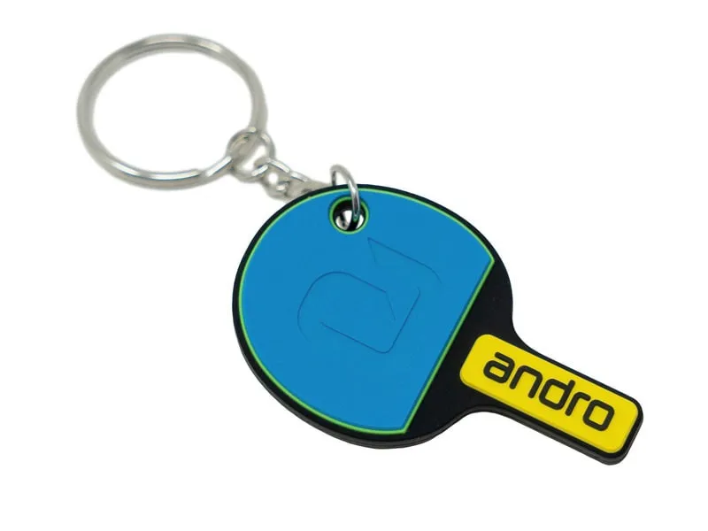 ANDRO Keyring miniatur bat blue