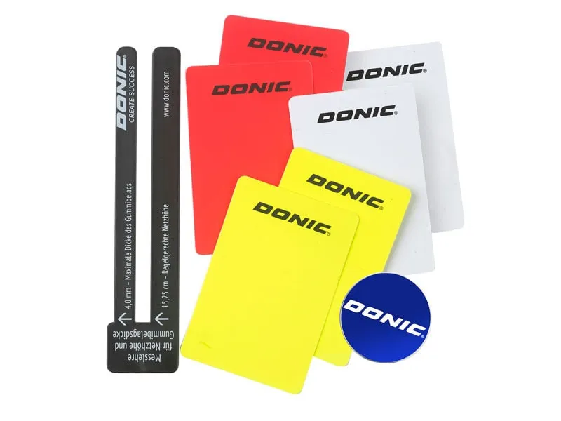 DONIC Umpire set in leather case