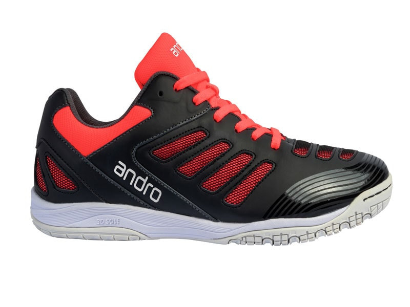 Zapatillas de tenis de mesa ANDRO Cross Step 2 Fiery Coral
