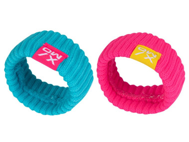 XIOM Pack 2 Muñequeras  XWB Azul Turquesa-Rosa