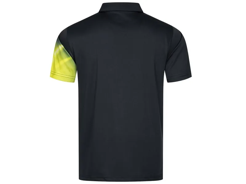 DONIC Camiseta FLAME Negro-Amarillo2