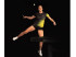 DONIC Polo Mujer FLAME Negro/Amarillo