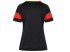 DONIC Polo Mujer NITRO Negro-Rojo2