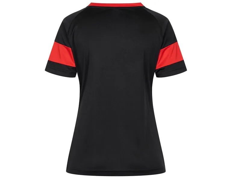 DONIC Polo Femme NITRO Noir/Rouge