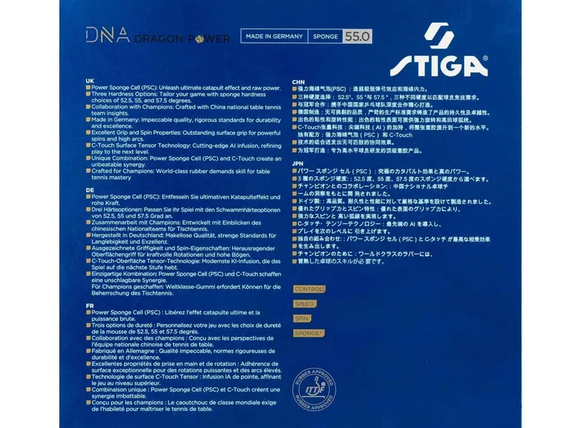 STIGA DNA Dragon Power 55
